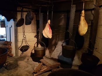 Close-up of butcher shop