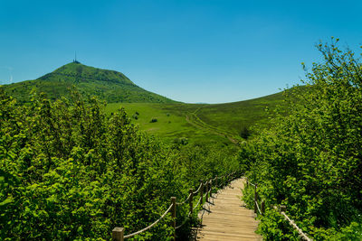 View of the crater of the puy pariou volcano