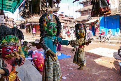 Puppets at the market