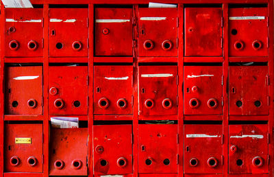 Full frame shot of mailbox