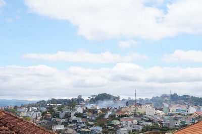 Townscape against sky