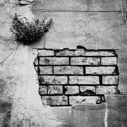 High angle view of graffiti on wall