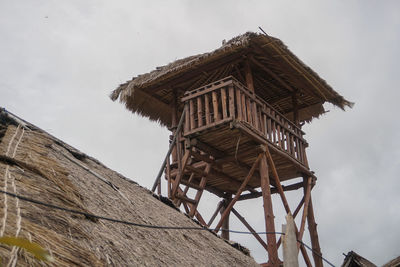 Low angle view of built structure against sky