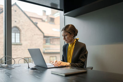 Businesswoman working in office