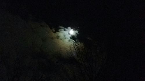 Low angle view of cloudy sky