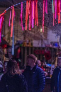 People on street in city