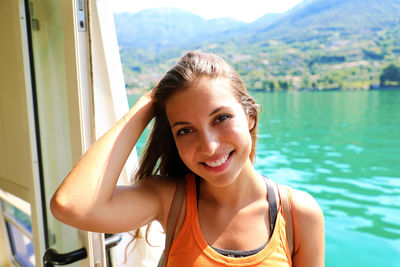 Portrait of a smiling young woman