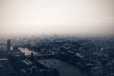 Aerial view of city