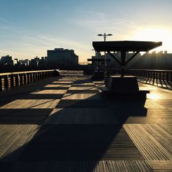 City at sunset