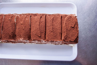 Directly above shot of cake