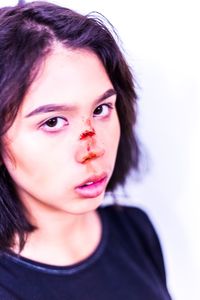 Close-up portrait of a teenage girl