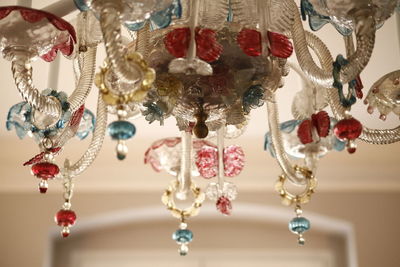 Close-up of decoration hanging on ceiling