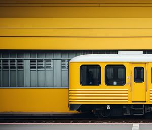 Train at railroad station