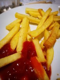 Close-up of food on plate