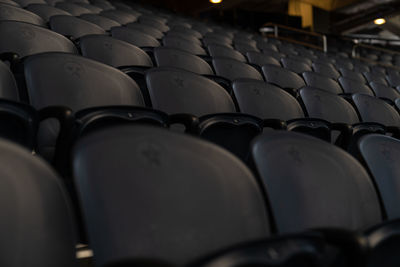 Full frame shot of empty chairs