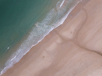 High angle view of beach