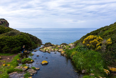Scenic view of sea against sky
