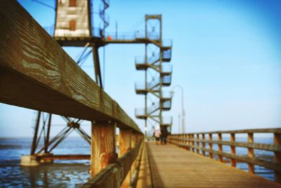 Pier over calm sea