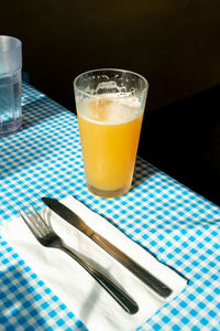 Drink drinking glass on table
