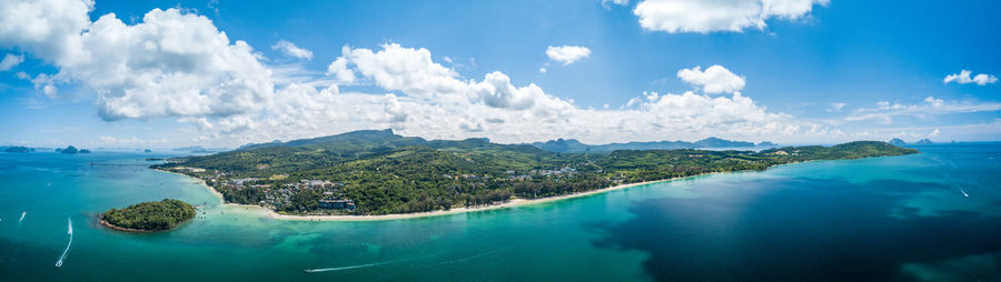 Panoramic view of sea against sky