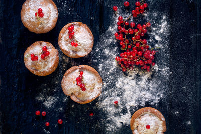 Directly above shot of cookies