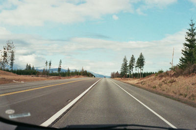 Highway passing through landscape