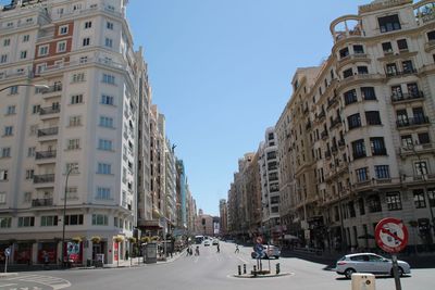 City street against clear sky