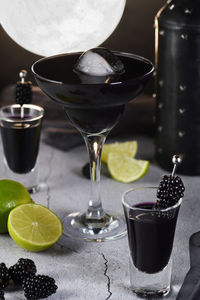 Close-up of drink on table