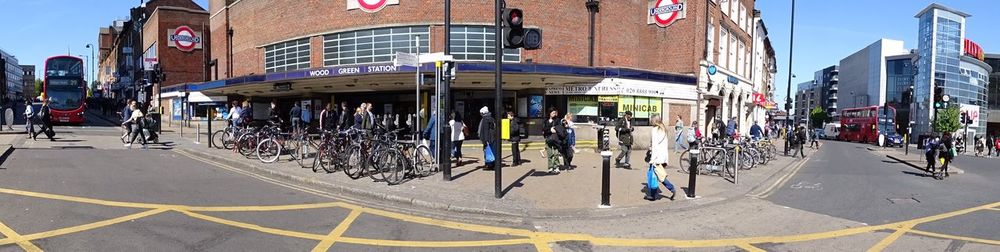 People on city street