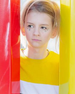 Close-up portrait of girl