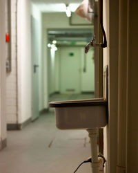 Close-up of metal door