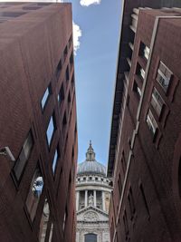 Low angle view of buildings against sky