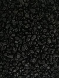 Full frame shot of black coffee beans