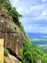 Scenic view of mountain against sky