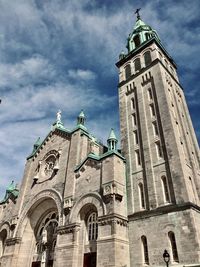 Low angle view of historical building against sky