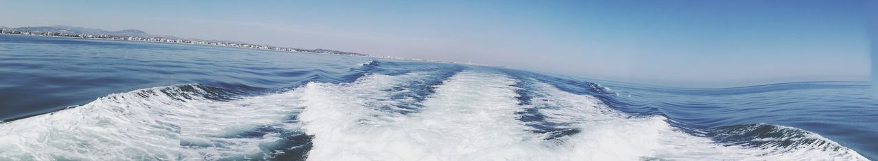 Panoramic shot of sea against sky