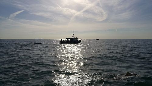 Sailboat in sea