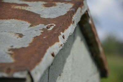 Close-up of rusty metal