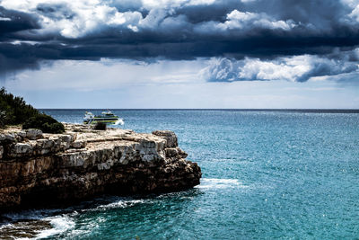 Scenic view of sea against sky