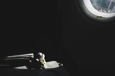 Close-up of cropped car