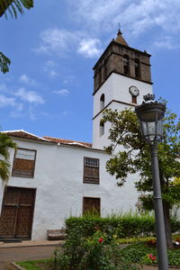 Low angle view of built structure against sky