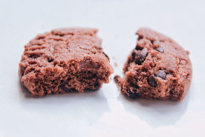 Close-up of chocolate cookies