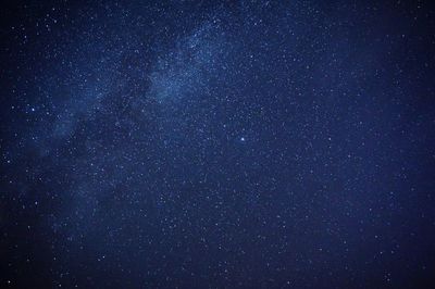 Low angle view of stars in sky