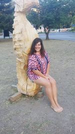 Girl standing in park