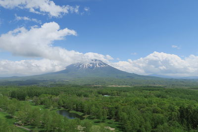 Scenic view of landscape against sky