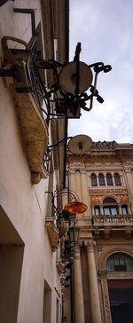 Low angle view of sculpture against sky