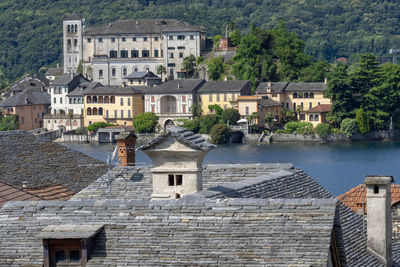 Buildings in a town