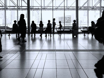 Group of people at airport