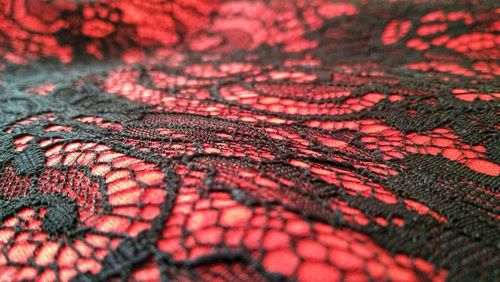 Full frame shot of red fabric