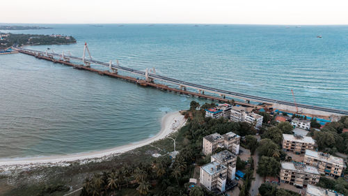 Aerial view of tanzanite bridge in dar es salaam